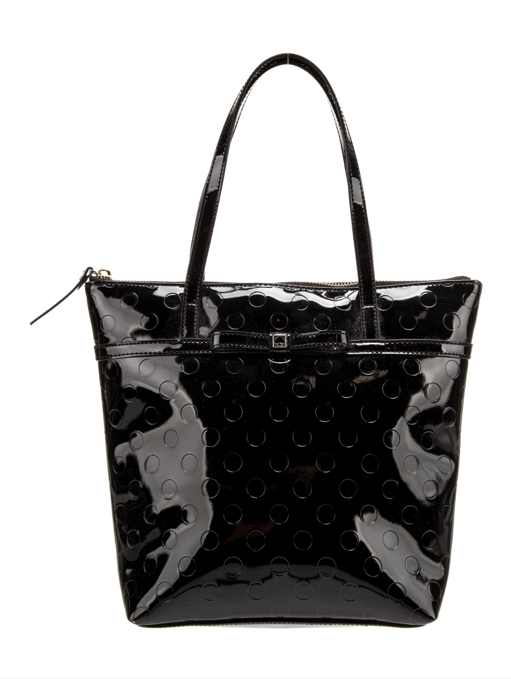 Kate Spade | Black Patent Jeralyn Camellia Street Shoulder Bag